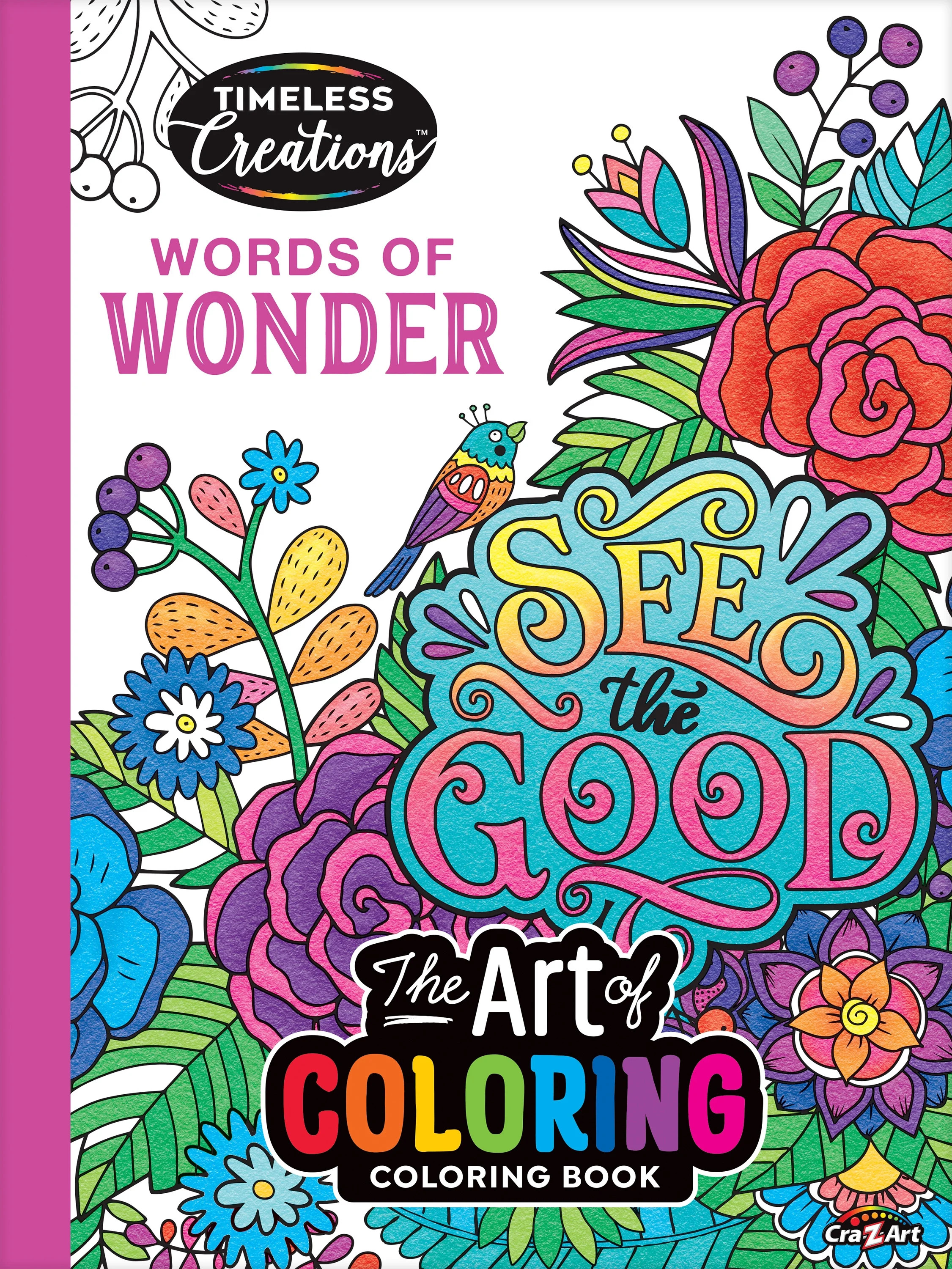 Cra-Z-Art: Timeless Creations, Words of Wonder New Adult Coloring Book, 64 Pages | Walmart (US)