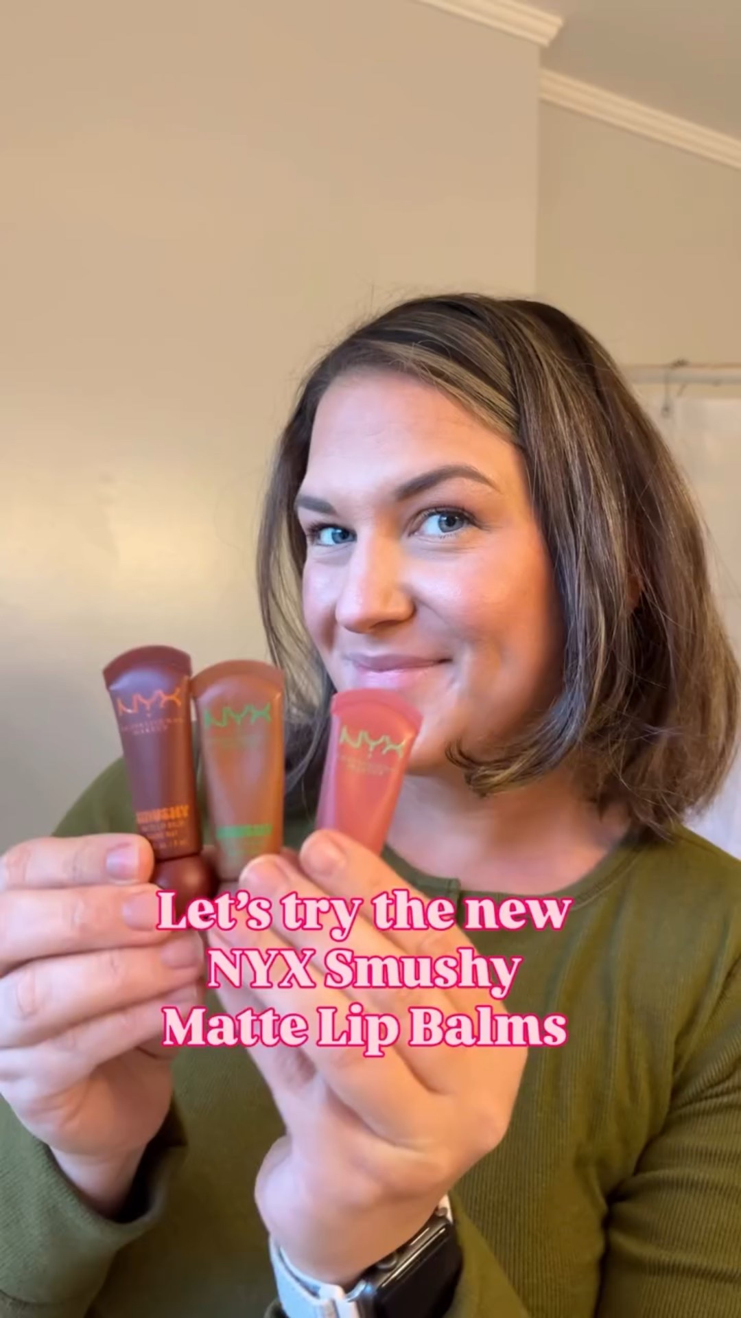 I am totally obsessed with these @nyxcosmetics Smushy Matte Lip Balms! 💄💁🏽‍♀️💋 They are seriously so hydrating but have a matte finish that I LOVE! And less than $9?! I will be trying more shades soon… #drugstoremakeup #nyxcosmetics