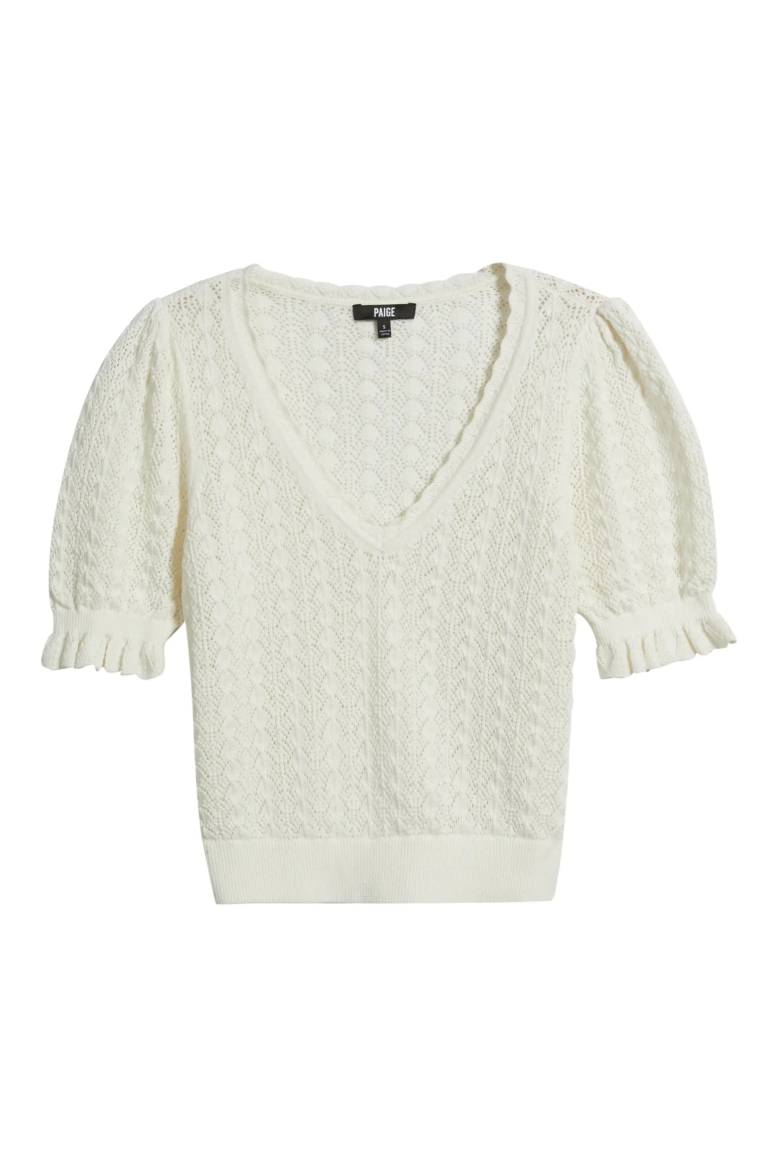 Haisley Pointelle Stitch Organic Cotton & Silk Blend Sweater (Women) | Nordstrom | Nordstrom