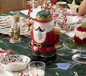 Rifle Paper Co. Christmas Nutcracker Cookie Jar | Pottery Barn Kids