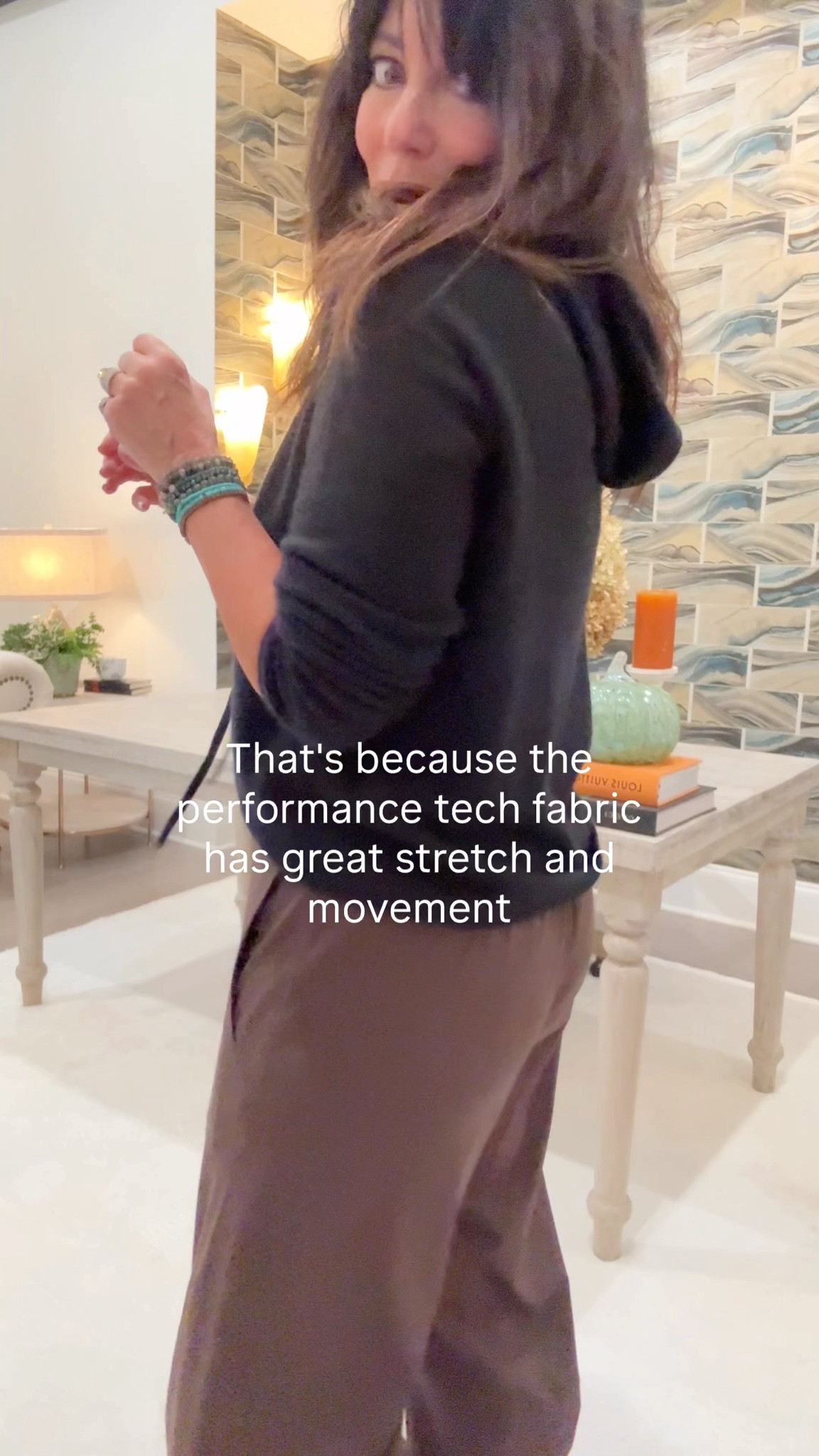 Ruti On the loose pants! 
Great fabric and shape!wearing size 8 
For work, lounge and travel! Doesn’t wrinkle is a huge perk! 
3 colors and in petite sizes too 
Use code rose15 to get a discount 

#LTKTravel #LTKHome #LTKWorkwear