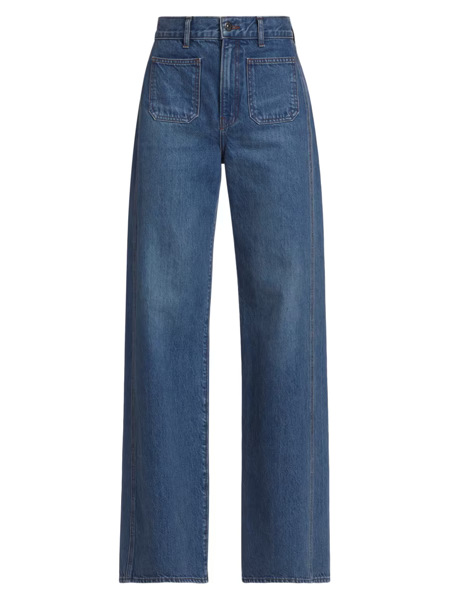 Taylor High-Rise Wide-Leg Jeans | Saks Fifth Avenue