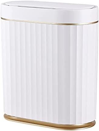 ELPHECO Bathroom Trash Can with Lid Automatic Garbage Can, 2 Gallon Slim Smart Trash Can, Small P... | Amazon (US)