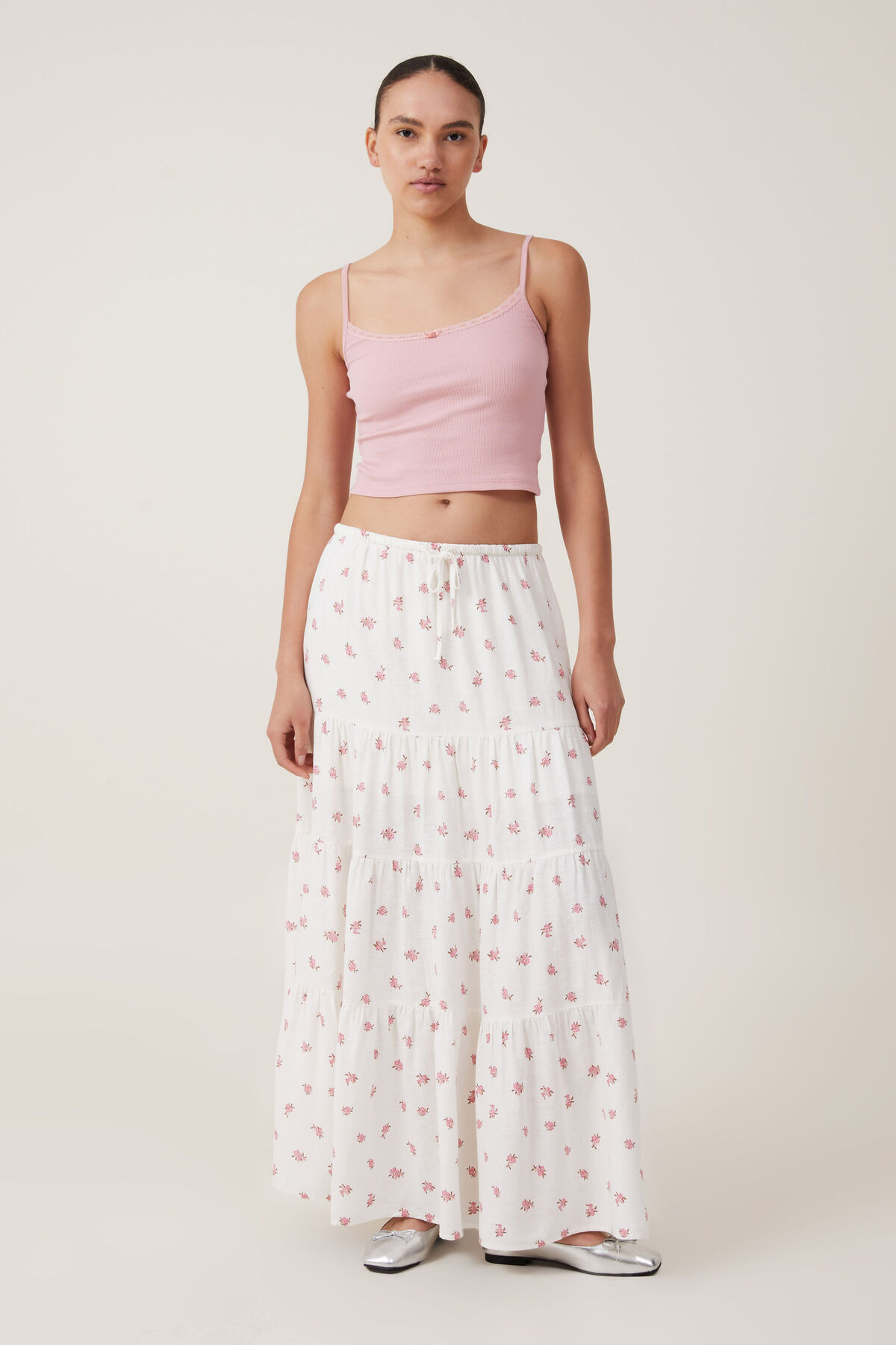 Haven Tiered Maxi Skirt | Cotton On (US)