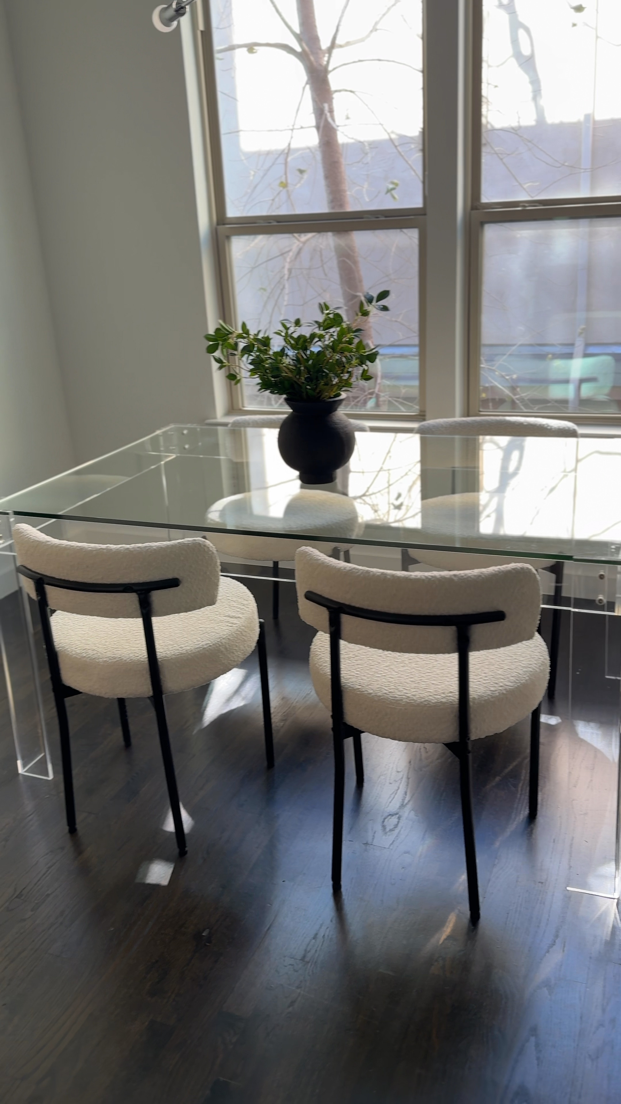 CB2 dining chair look for less! Already a fraction of the price and currently on sale. I got the table years ago and think it may be discontinued but you can sign up for in stock notifications just in case.

minimalist dining room, neutrals, organic modern dining room decor, Amazon finds, condo dining room, apartment dining table decor, clean and simple home decor, look for less, modern vase, centerpiece, neutral home decor, affordable dining chairs

#LTKhome #LTKsalealert #LTKVideo