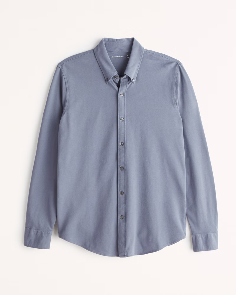 Performance Knit Oxford Shirt | Abercrombie & Fitch (US)