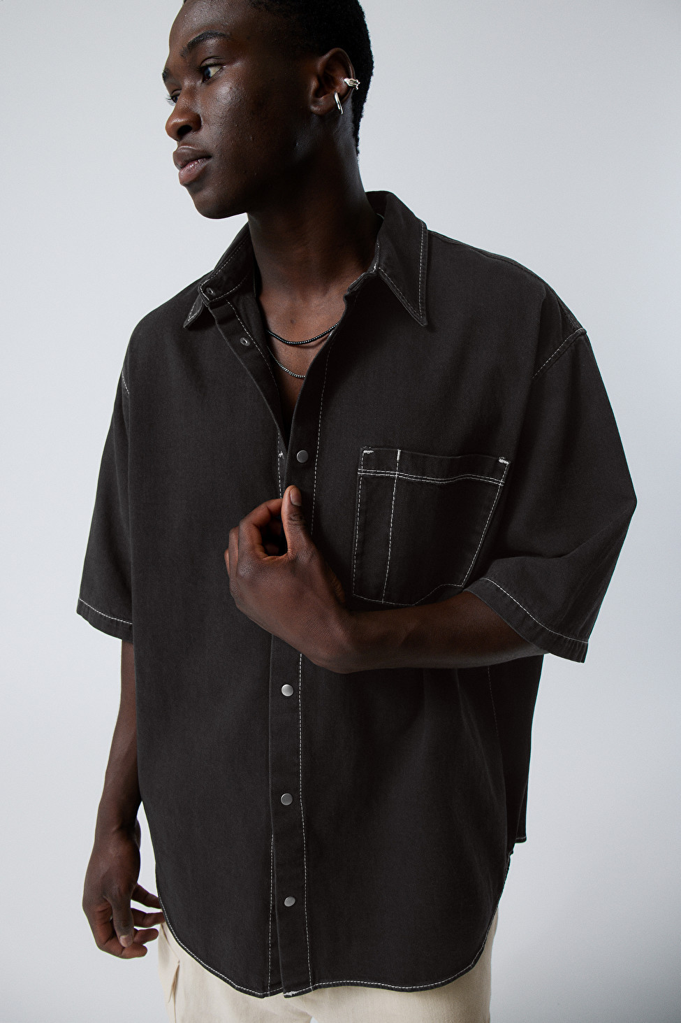 Griffith Denim Oversized Shirt | Weekday
