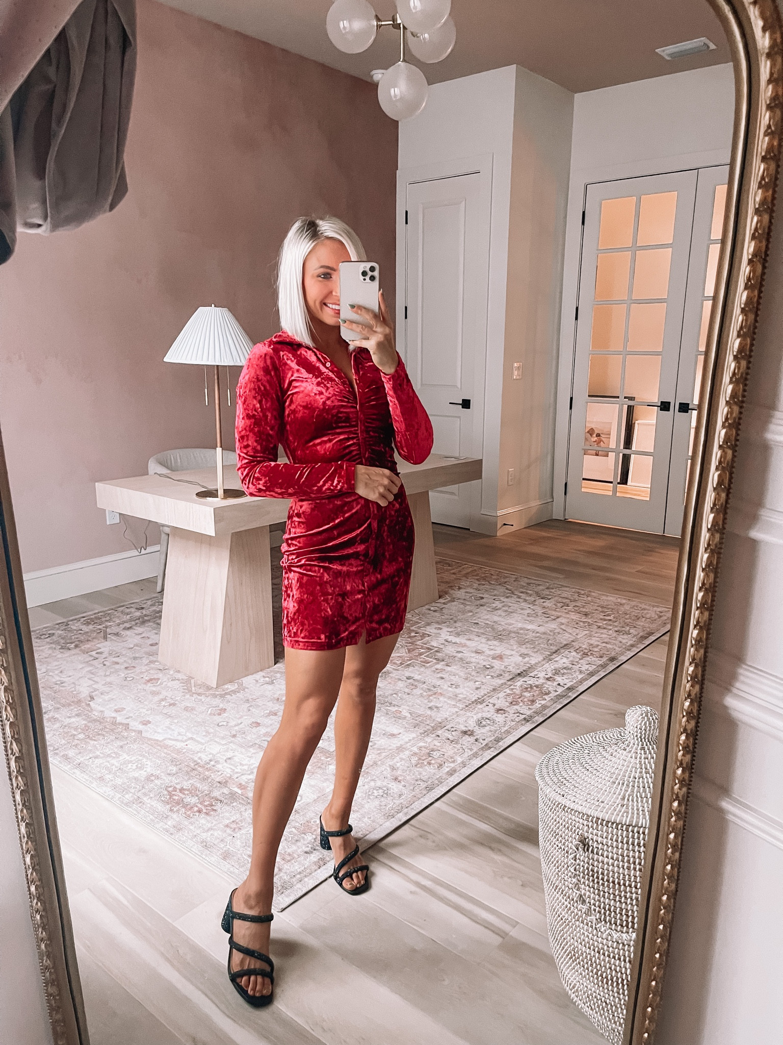 $40 crushed velvet dress from #walmart size XS! Also, these sparkly dolce vitas were a win from Walmart! #walmartfashion 

#LTKHoliday #LTKunder50 #LTKSeasonal