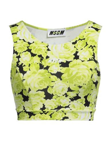Msgm Woman Top Lime green Size L Polyamide, Elastane | YOOX (US)