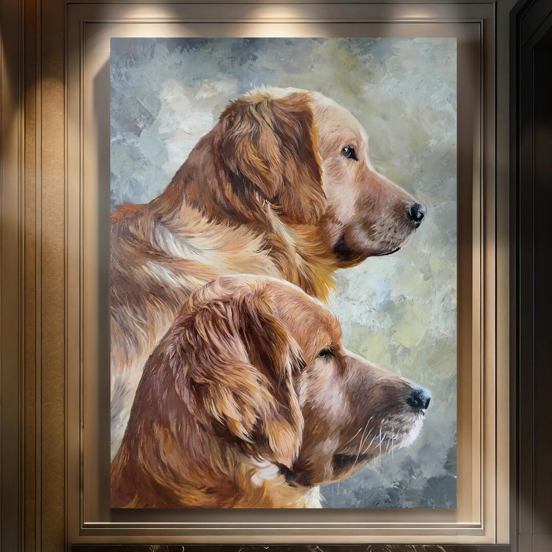 Oil Painting Commission, Custom Oil Portrait, Custom Dog Oil Painting From Photo, Oil Pet Portrai... | Etsy (US)
