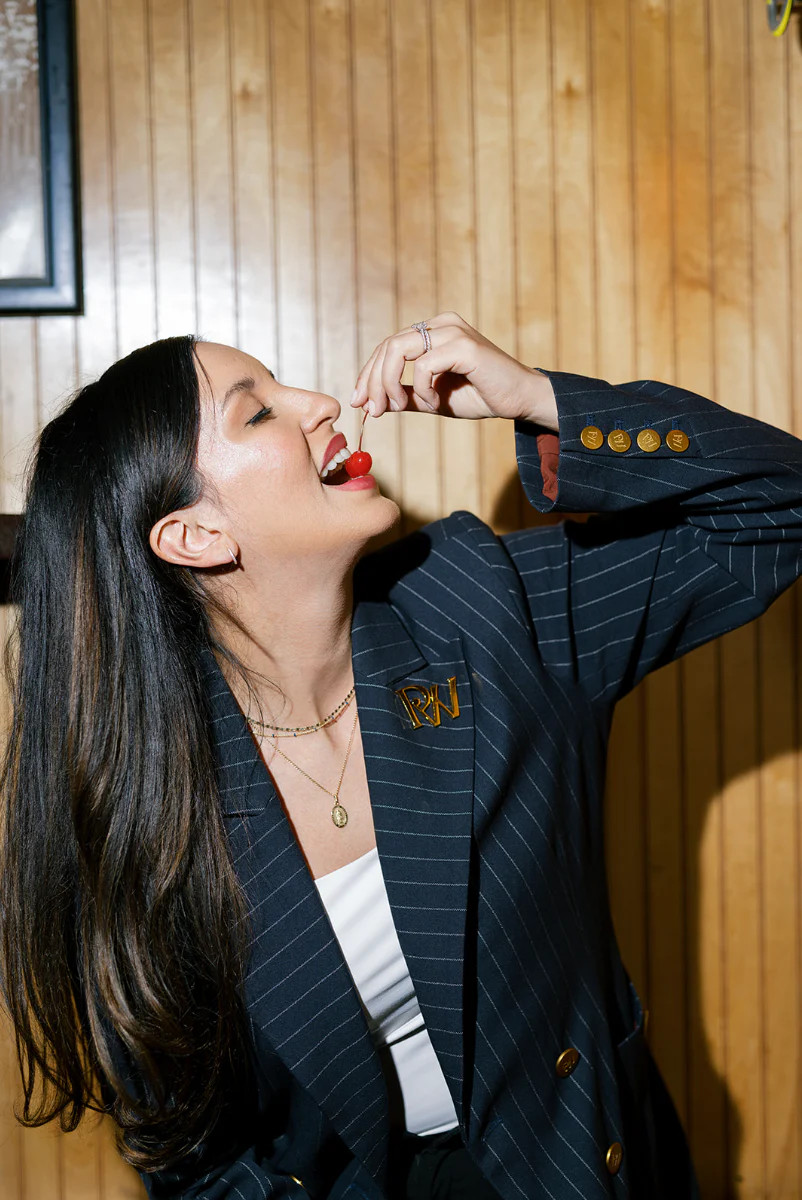 The New York Minute | Women's Pinstripe Blazer Jacket | PWR WMN LLC