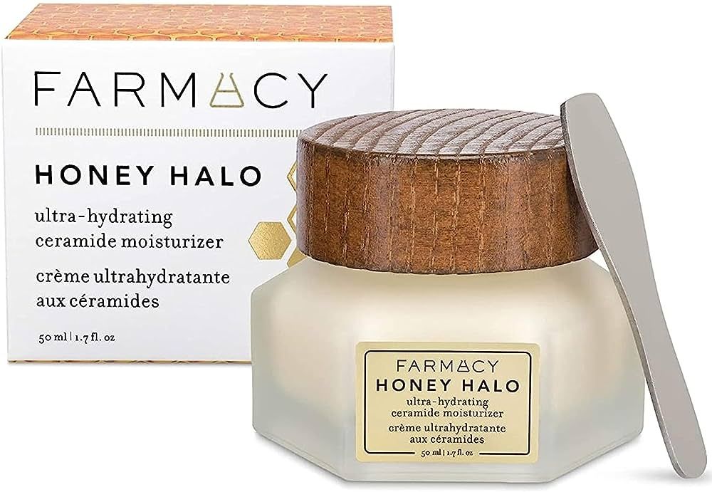 Farmacy Honey Halo Ceramide Face Moisturizer Cream - Hydrating Facial Lotion for Dry Skin (1.7 Ou... | Amazon (US)