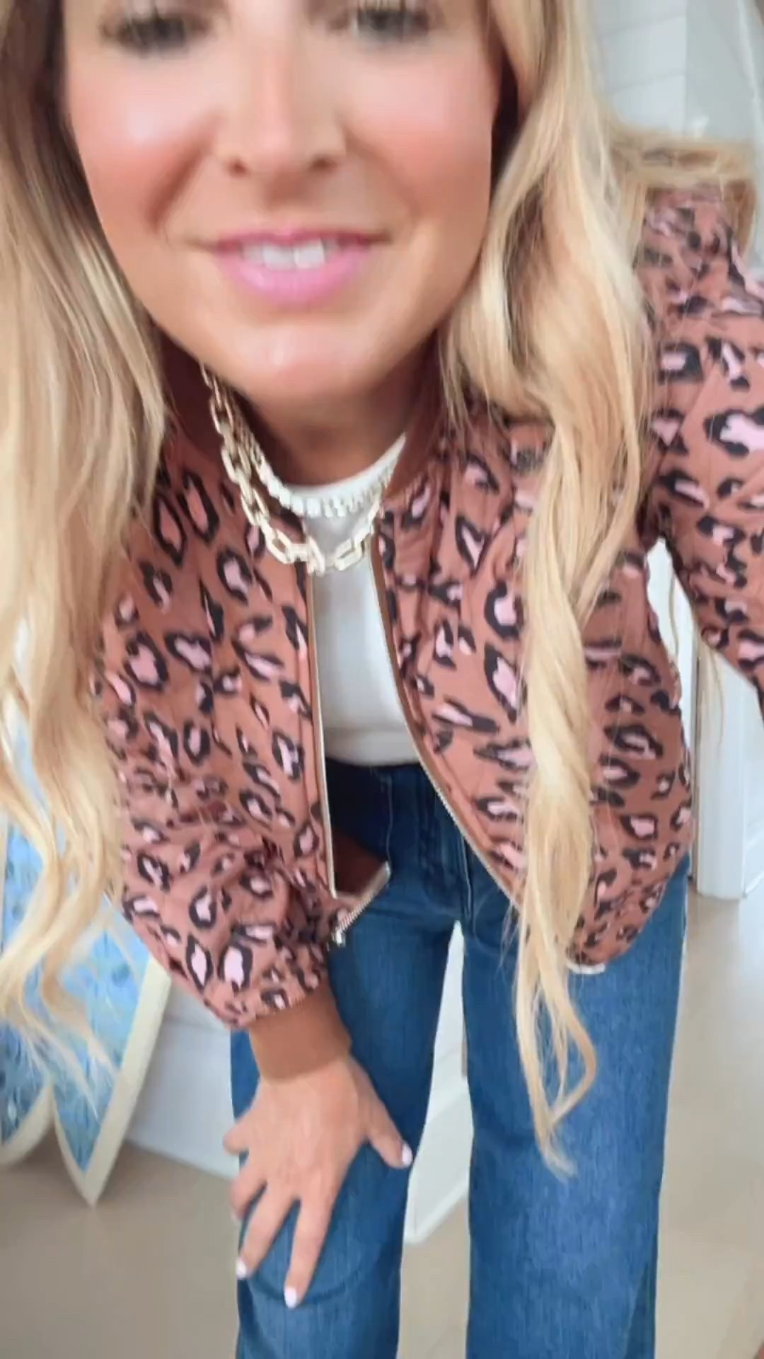 Loving this leopard print bomber jacket wearing size xs

#LTKStyleTip #LTKFindsUnder100 #LTKSeasonal