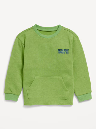 Oversized French-Terry Graphic Sweatshirt for Toddler Boys | Old Navy (US)