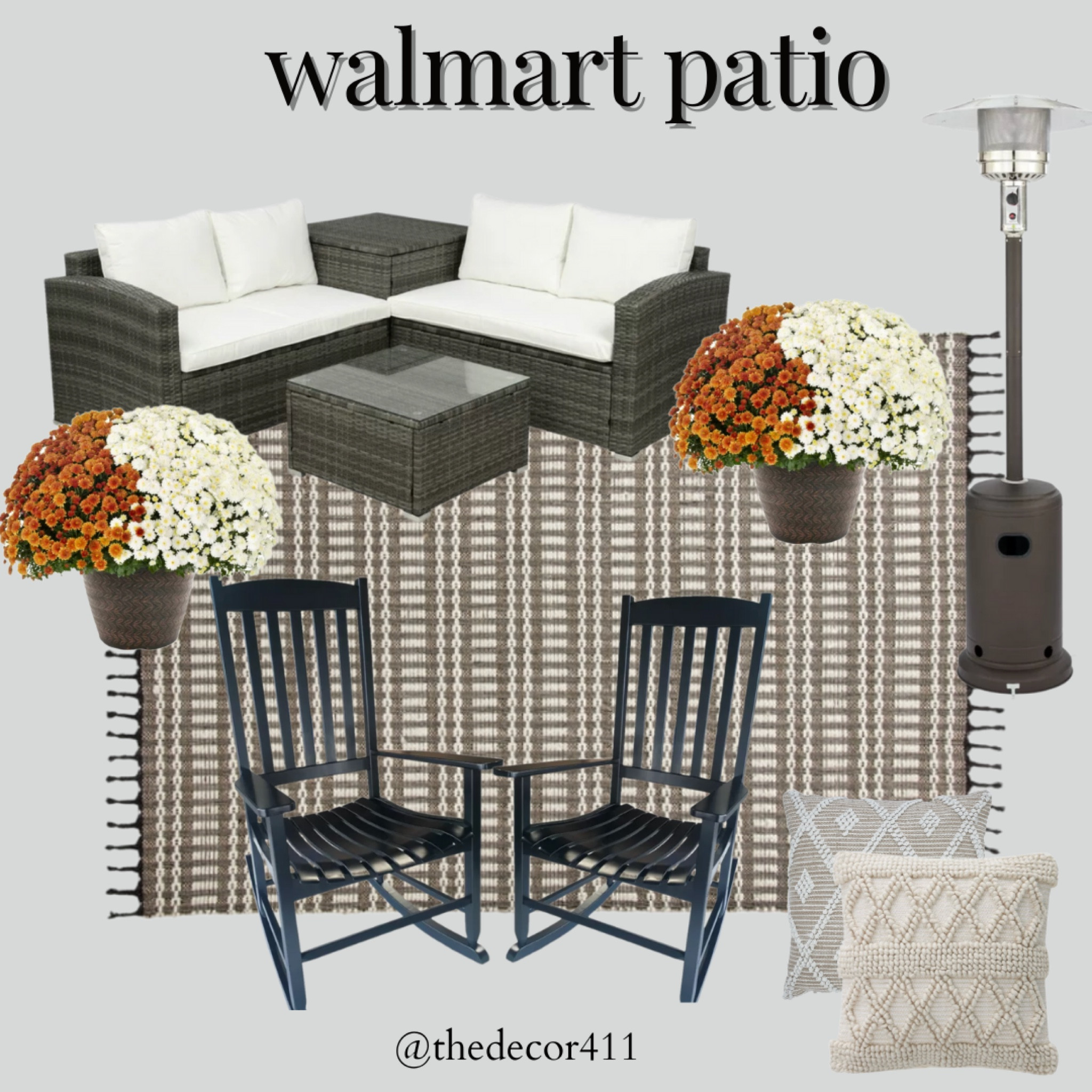 Walmart fall patio

area rug, throw pillows, side table, coffee table, console table, sideboard, chairs, home decor, vase, faux plants, new home arrivals, fall decor, fall home decor, faux plants, faux stems, throw blanket, lantern, olive wreath, fall wreath; welcome mat, wall canvas, wall art, door mat, egg chair, dining room chairs, accent chairs, lantern, area rug, white rug, French country, dining chairs, olive tree, rocking chairs, wooden rocking chairs, patio furniture, outdoor furniture, patio heater  

#LTKhome #LTKsalealert #LTKSeasonal