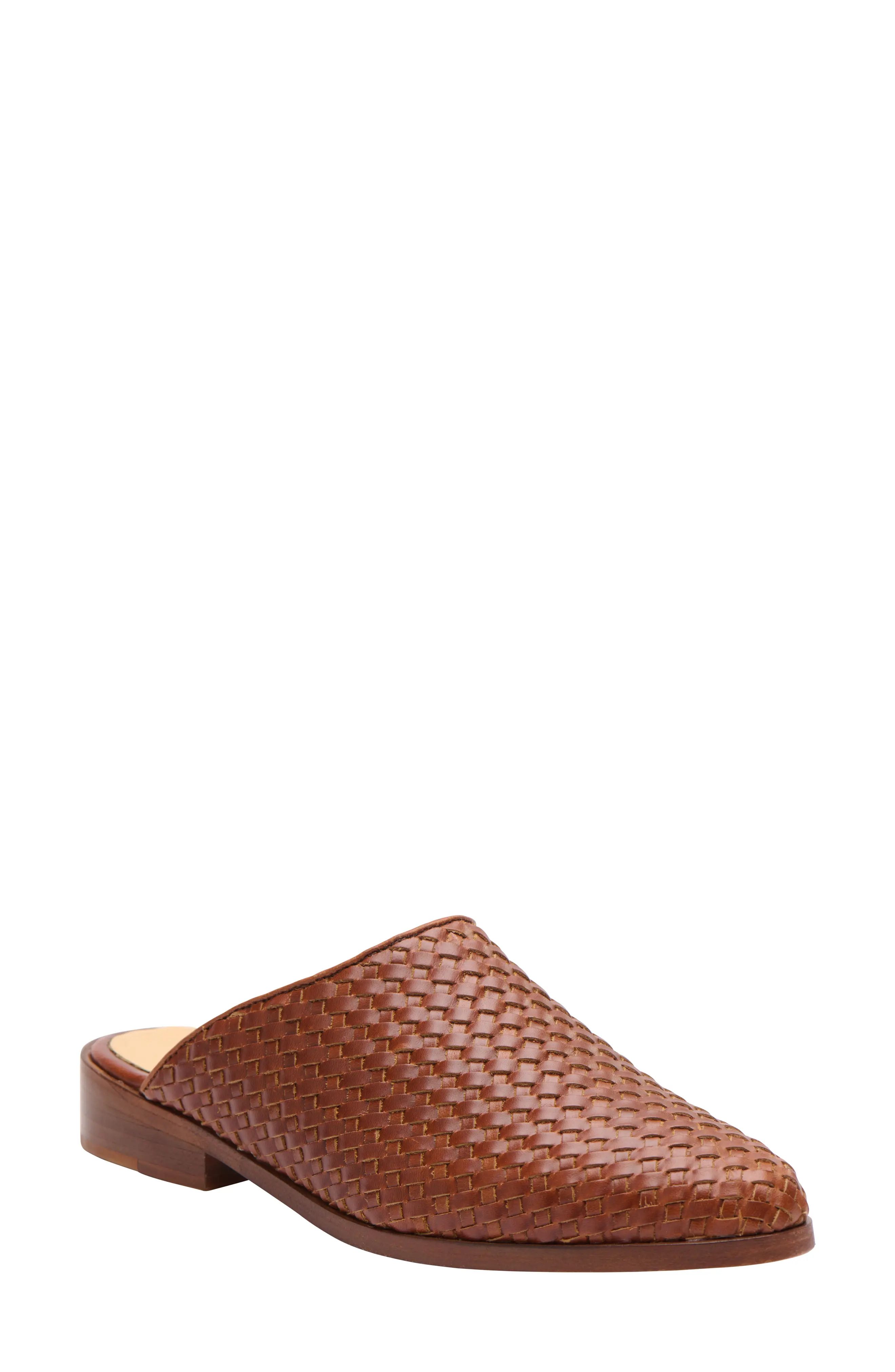 Nisolo Ama Water Resistant Woven Mule, Size 10 in Brandy at Nordstrom | Nordstrom