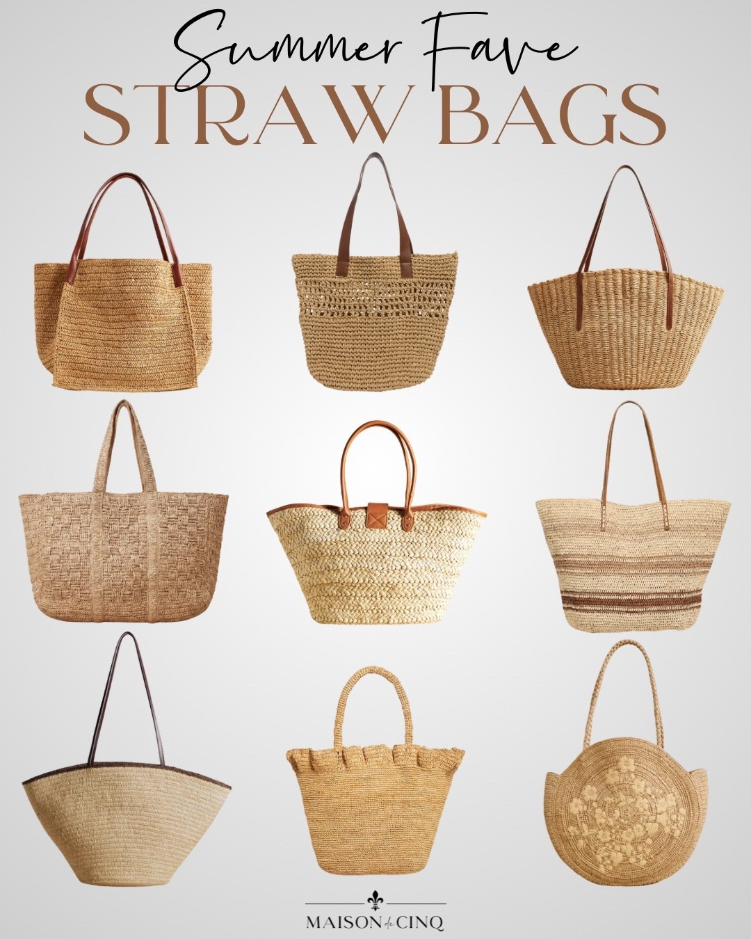 A straw bag is a summer must have and a French girl favorite!

Summer fashion, totebag, summer bag,

#LTKSeasonal #LTKOver40