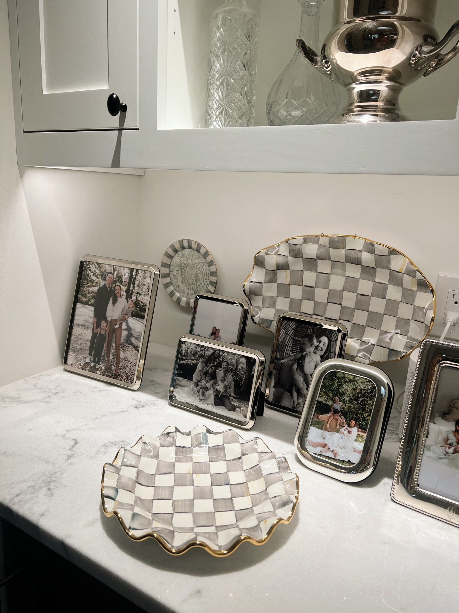 These gorgeous ruffled sterling check plates are on sale! 

#LTKHome #LTKSaleAlert