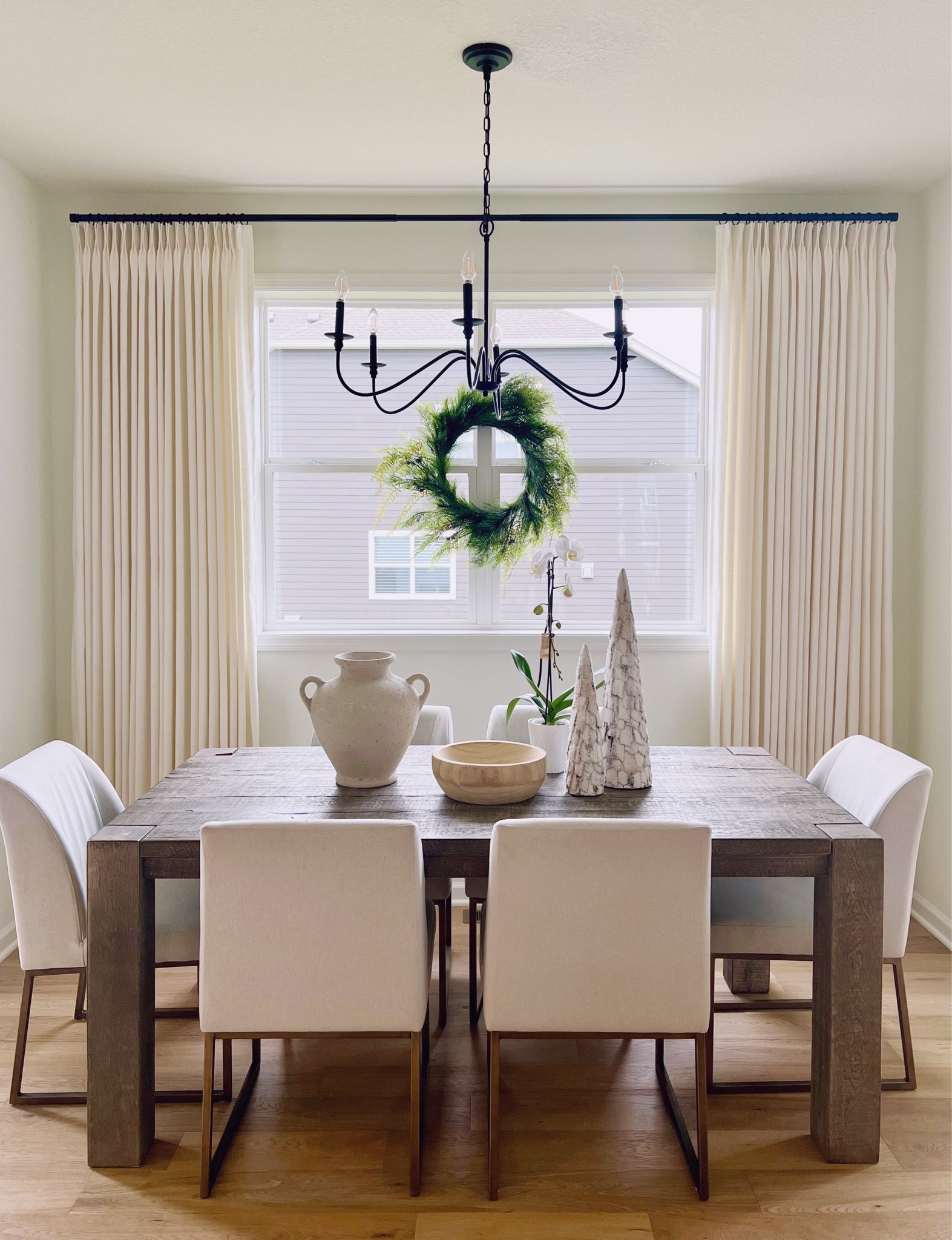 Holiday dining room & new custom curtains! 

Amazon drapes, found it on amazon 

#LTKHoliday #LTKSeasonal #LTKhome