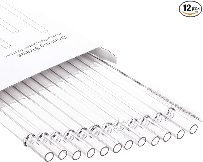 Dakoufish 12" Long Clear Reusable Tritan Replacement Drinking Straws for 40 oz,30 oz & 24 oz Maso... | Amazon (US)