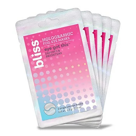 Bliss Eye Got This Holographic Foil Eye Masks for Refreshing and Awakening Eyes Reduces Puffiness an | Walmart (US)