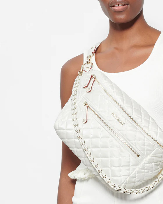 Pearl Metallic Crosby Crossbody Sling Bag | MZ Wallace