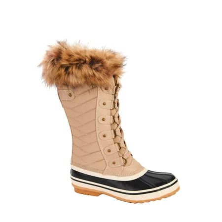 Portland Boot Company 12" Faux Fur Trim Snow Boot (Women's) | Walmart (US)