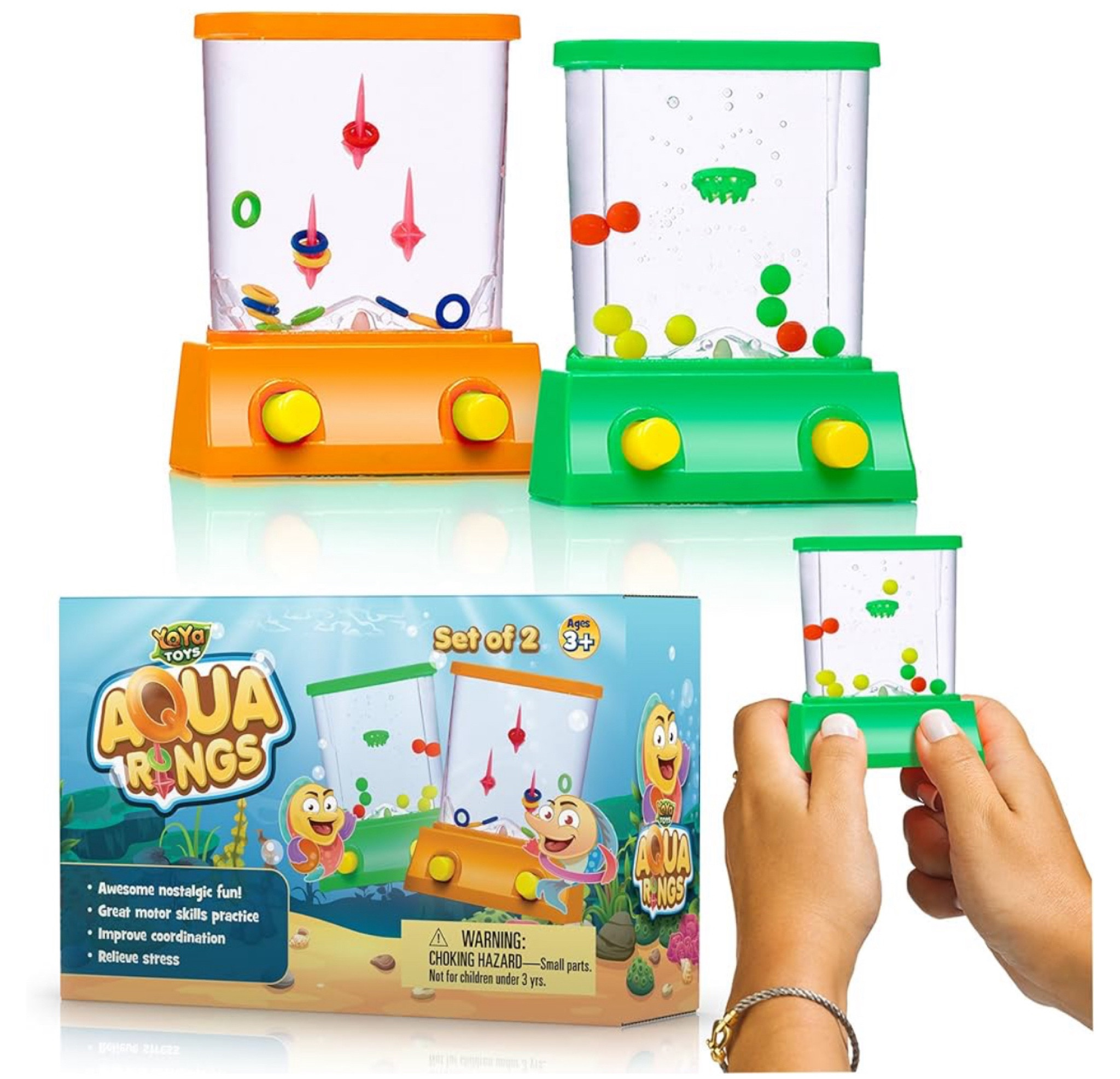 25% off plus 5% off 🎉

YoYa Toys Handheld Games - Miniature Aqua Arcade Set with Fish Ring Toss & Basketball, Handheld Toys for Kids & Adults, Retro Pastime Games, Water Ring Toss in Gift Box

#LTKSaleAlert #LTKTravel #LTKKids