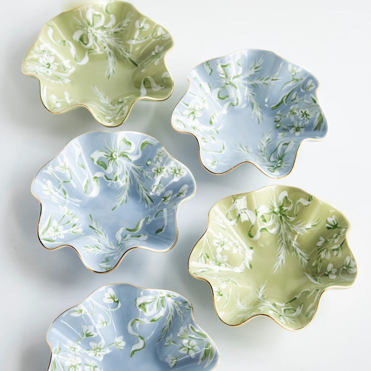 Toile Botanique Alene Wavy Bowl | Susan Gordon Pottery
