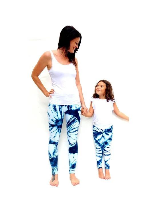 Mommy and me outfit,Tie dye leggings,mommy and me pants,mother daughter matching,mom and me leggi... | Etsy (US)
