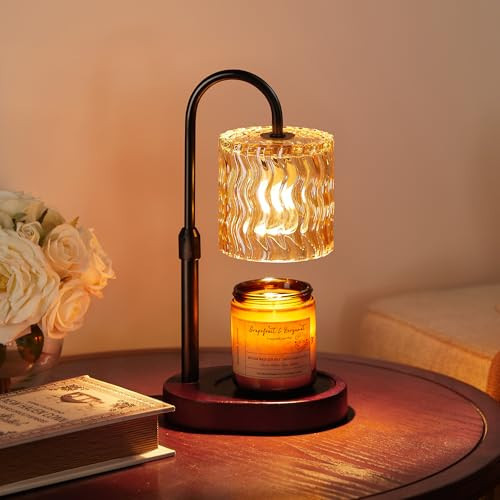 Homelist Candle Warmer Lamp, Adjustable Height for Home Decor, Vintage Candle Warmer Dimmable with Timer, GU10 Bulb, Table Lights for Bedroom, Tea Room, Rest Room | Amazon (US)