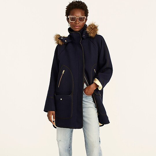 Summit parka in Italian stadium-cloth wool | J. Crew US