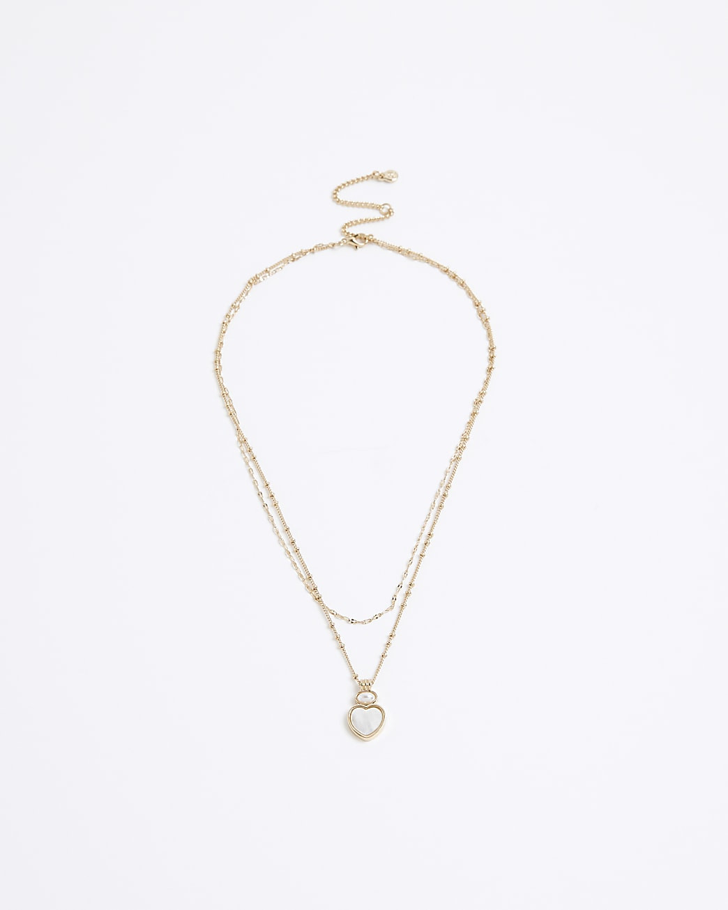 Gold Heart Layered Necklace | River Island UK & IE
