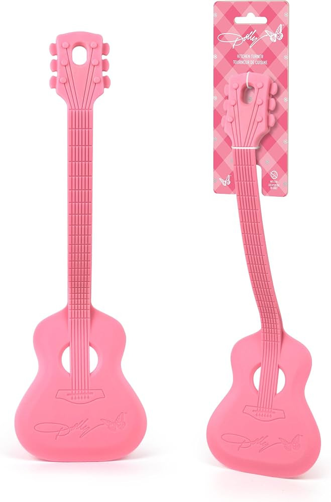 Dolly Parton Pink Guitar Kitchen Turner, Heat Resistant Nylon Spatula, Safe for Cookware, Lightwe... | Amazon (US)