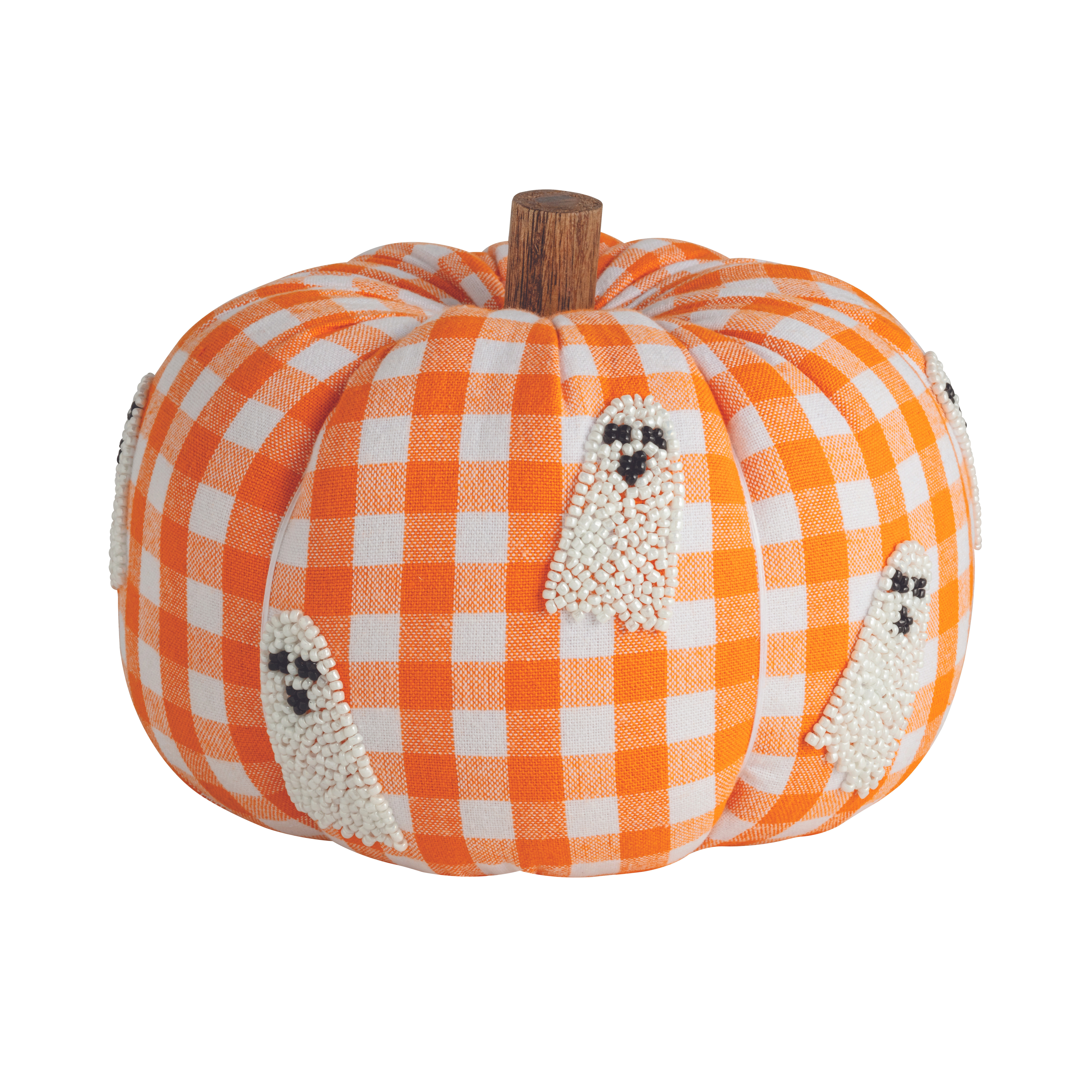 Ghost Beaded Pumpkin | Mud Pie