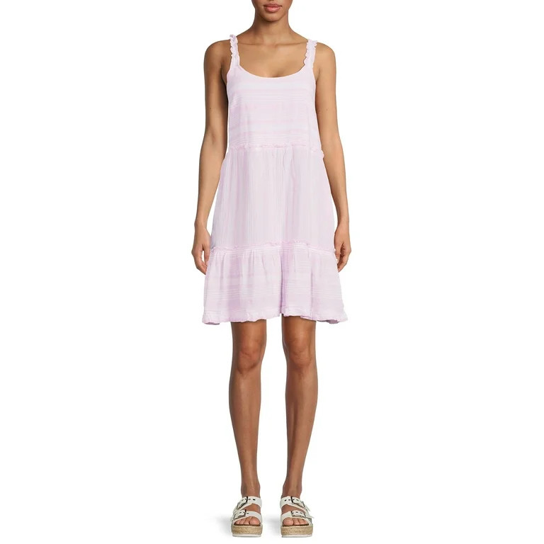 Time and Tru Women's Short Stripe Dress | Walmart (US)