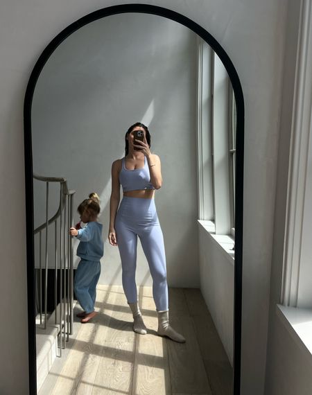been loving this set postpartum… the pants are super high waisted and the fabric is buttery soft 