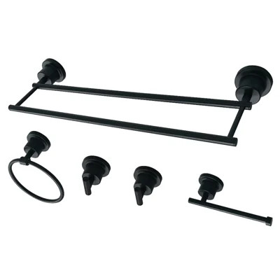 Kingston Brass Concord 5-Piece Bathroom Hardware Set | Wayfair North America