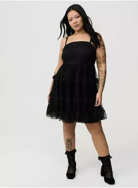 Babydoll Lace Mini Dress | Torrid (US & Canada)