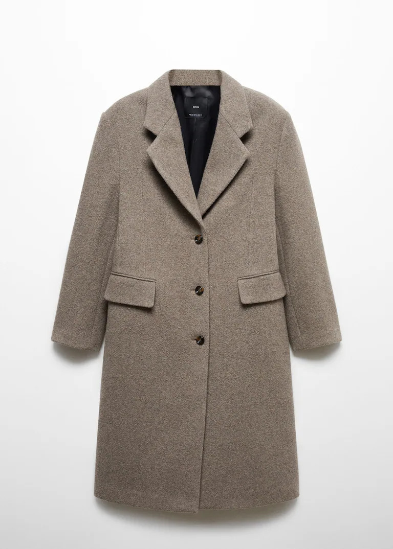 Handmade oversized wool coat -  Women | Mango USA | MANGO (US)