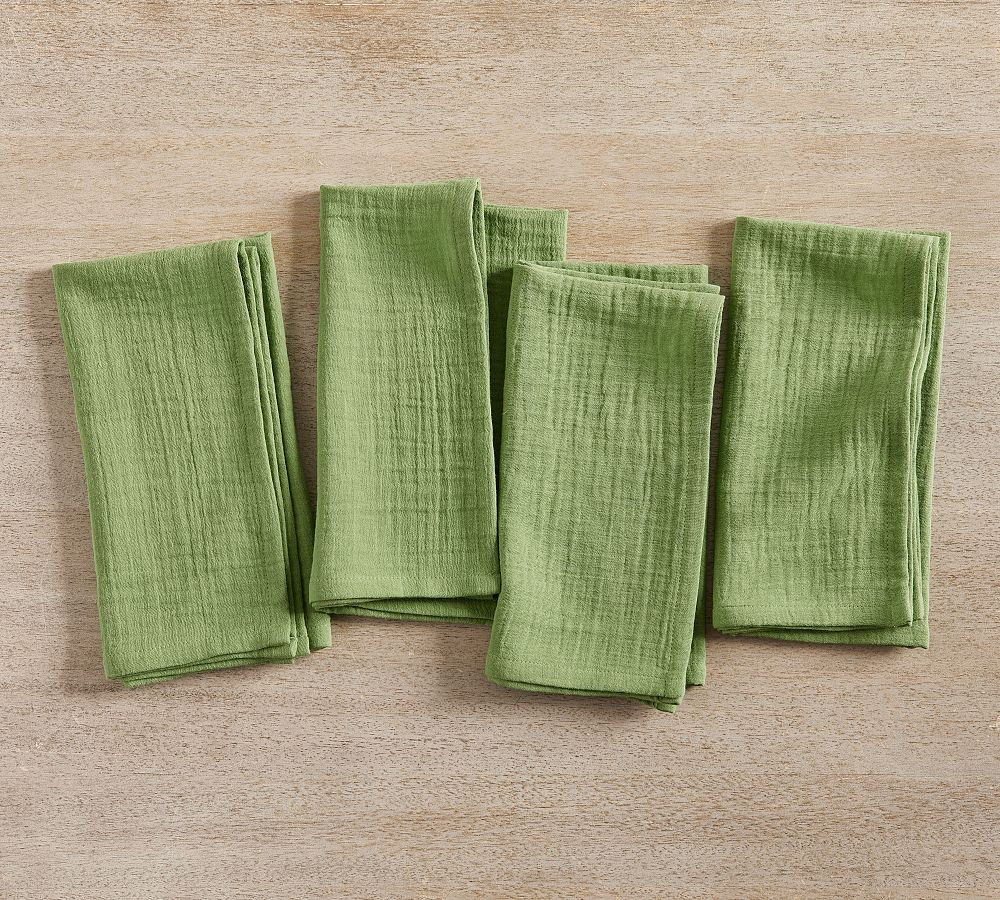 Monique Lhuillier Paola Textural Napkins - Set of 4 | Pottery Barn (US)