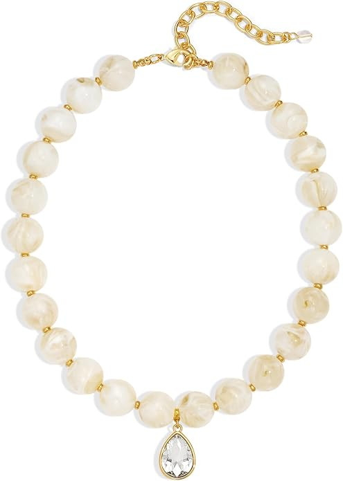 Beaded Choker CZ Pendant Brown Turquoise White Multi | Amazon (US)