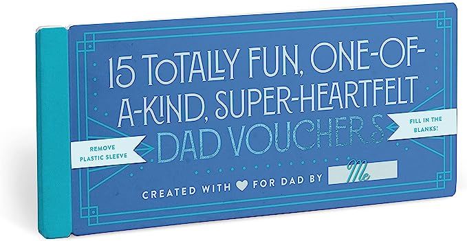 Knock Knock Fill in the Love Dad Vouchers, Book of 15 Unique Dad Coupons, 7.5 x 3.25-inches | Amazon (US)