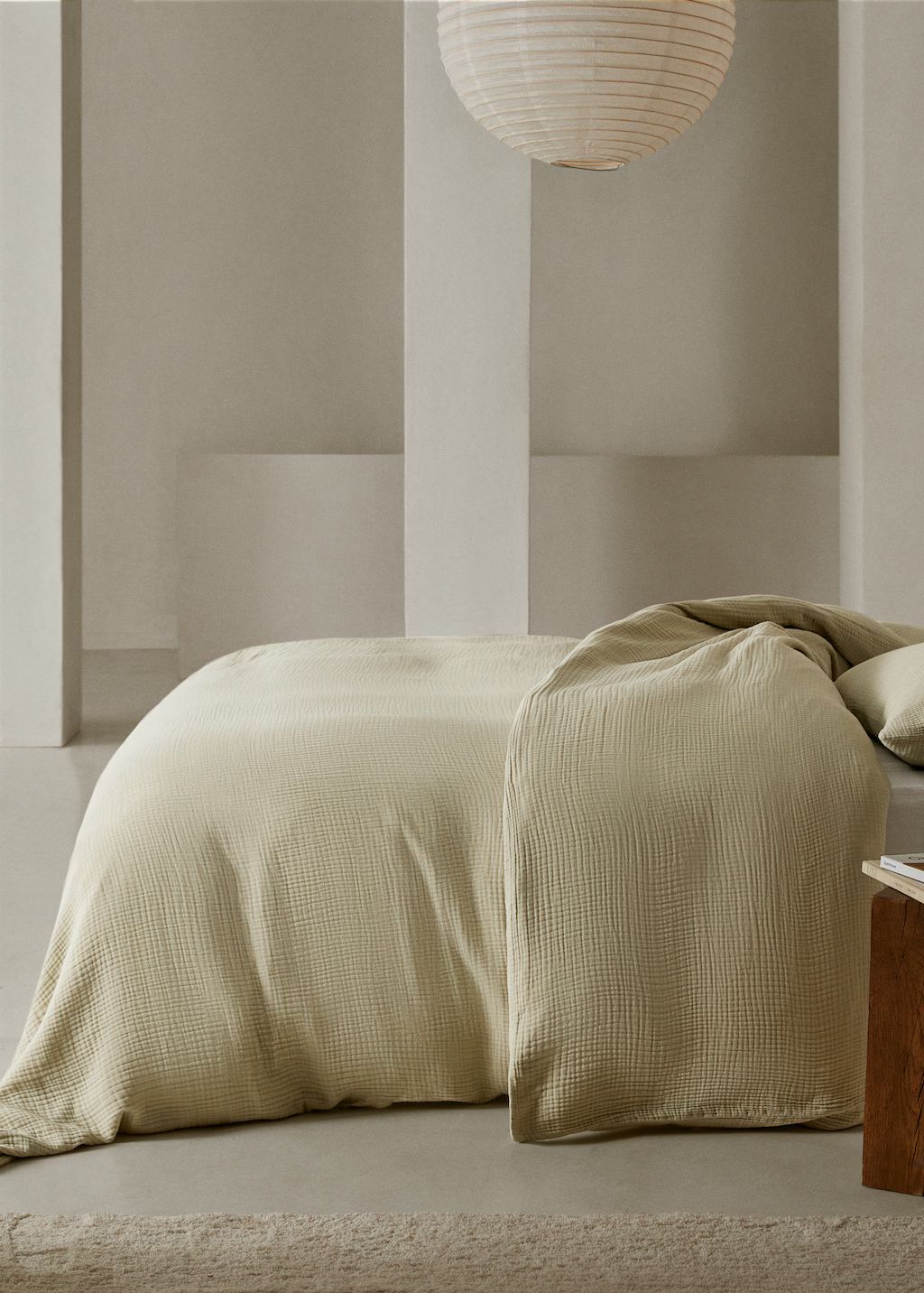 Bettbezug aus Baumwoll-Chiffon für 150/160 cm Bett - Home | MANGO Deutschland | MANGO (DE)