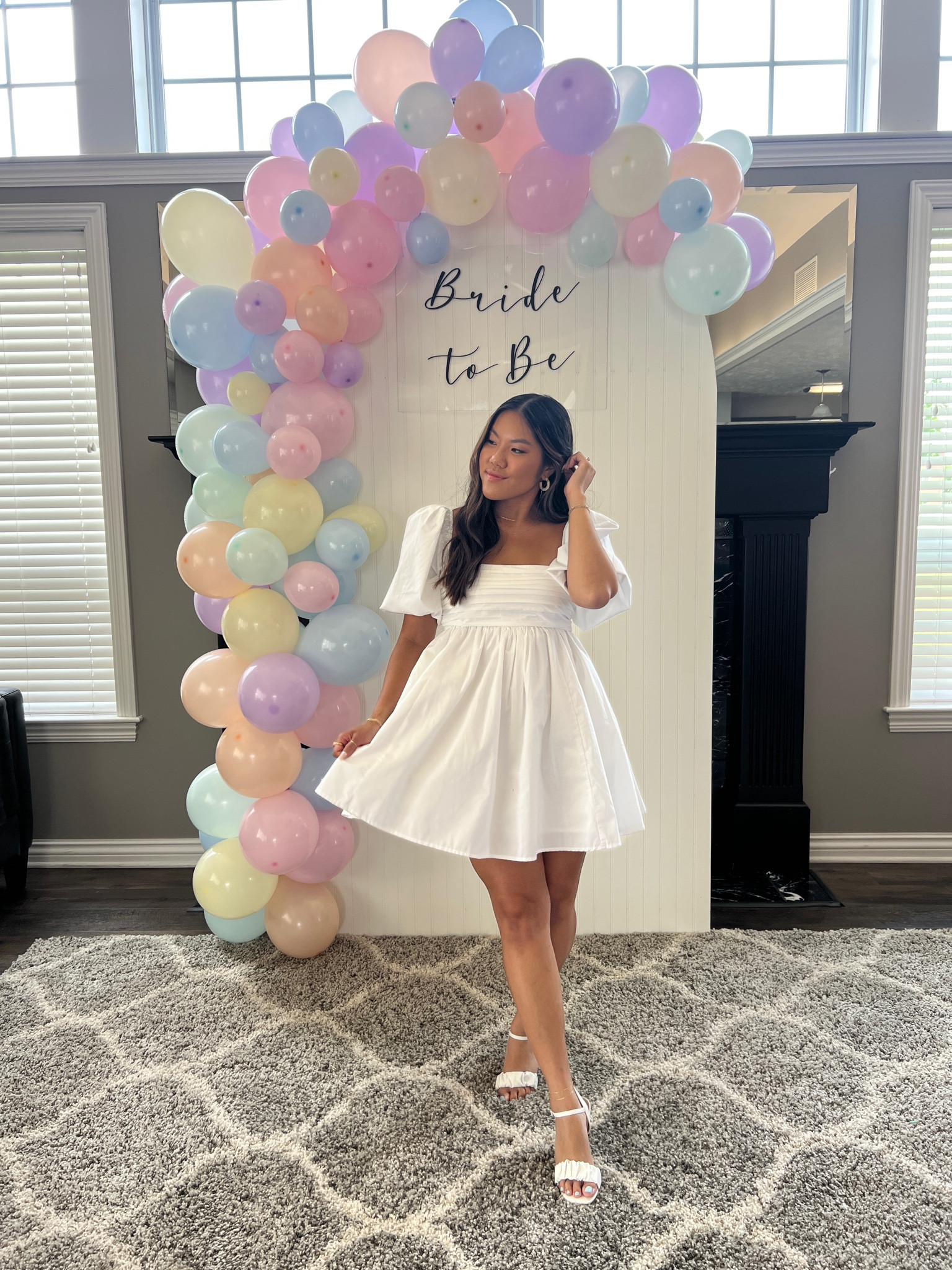 Bridal shower outfit 🤍