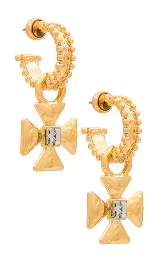 Crossed Up Earring in Gold | Revolve Clothing (Global)