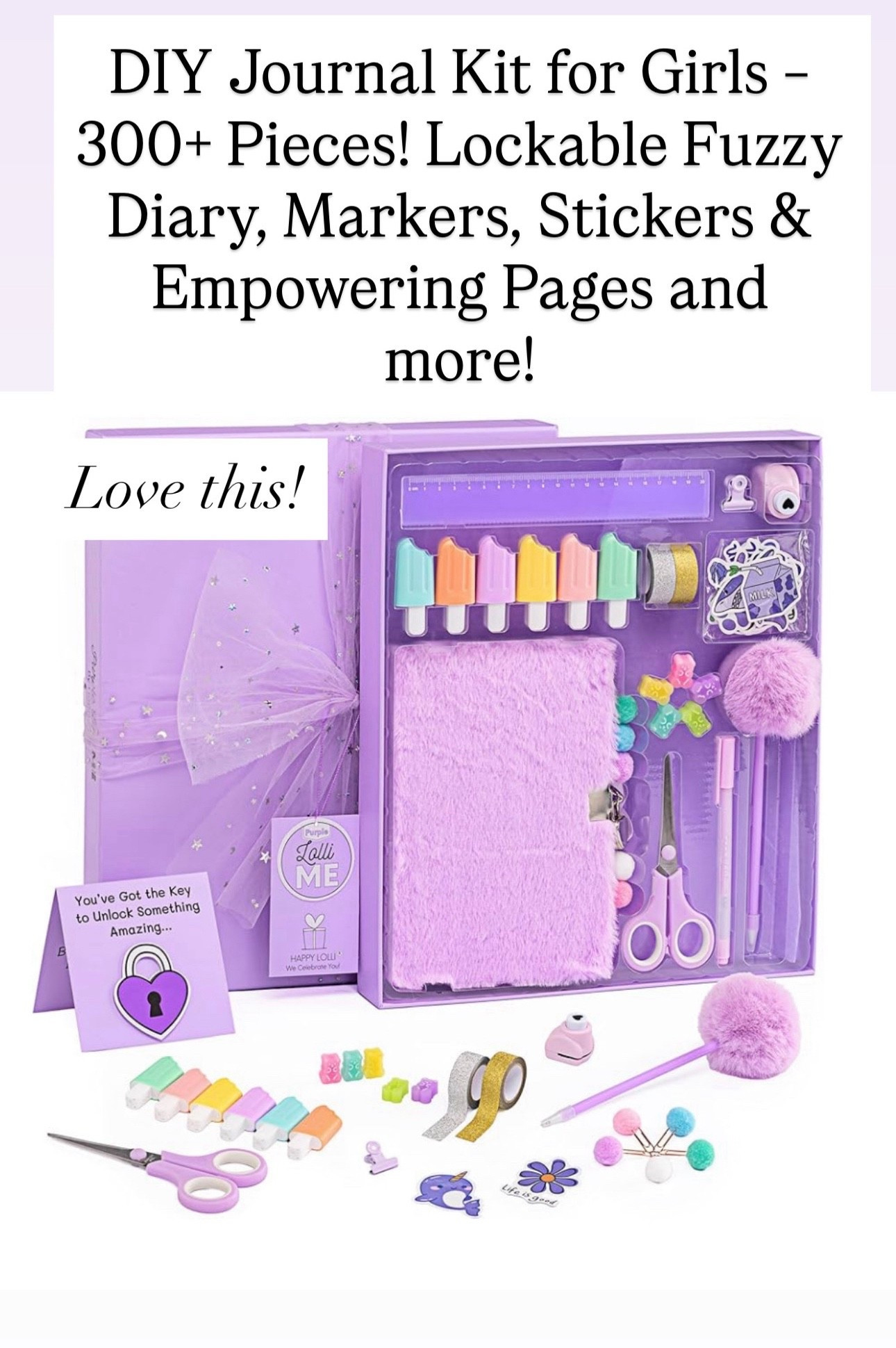 DIY JOURNAL FOR GIRLS 

#LTKHoliday #LTKGiftGuide