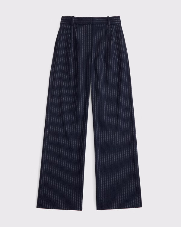Women's Curve Love A&F Sloane Tailored Wide Leg Pant | Women's Bottoms | Abercrombie.com | Abercrombie & Fitch (US)