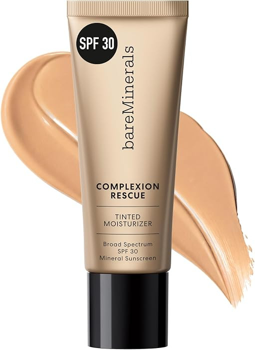 bareMinerals Complexion Rescue Tinted Moisturizer with SPF 30, Hydrating Tinted Mineral Sunscreen... | Amazon (US)