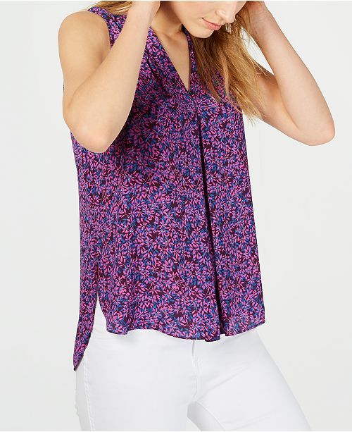 Vince Camuto Floral-Print Top & Reviews - Tops - Women - Macy's | Macys (US)